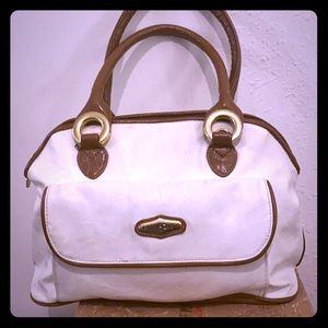 Classy Creme and brown handbag